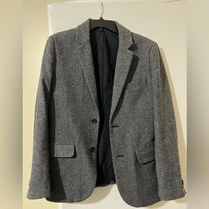 Gray Men's Wool Blazer